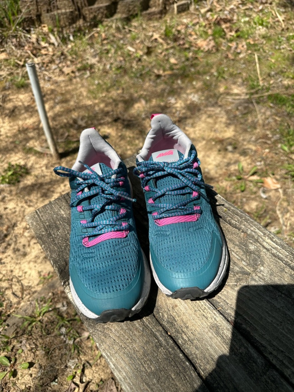 Avia Teal and Pink Women's Athletic Sneakers